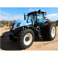 NEW HOLLAND T7250 FARM TRACTOR, VIN/SN:ZNBZ14628 - MFWD, 4 REMOTES, QUICK HITCH, CAB, A/C, 18.4R24 D