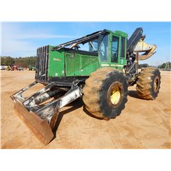 2004 JOHN DEERE 748G III SKIDDER, VIN/SN:590637 - GRAPPLE, DUAL ARCH, WINCH, CAB, A/C, 30.5L-32 TIRE