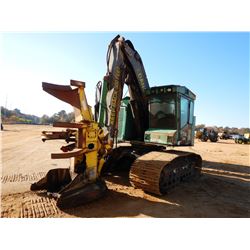 TIMBERJACK 608B FELLER BUNCHER, VIN/SN:X005027 - TRACK MOUNTED, ROTARY SAW HEAD, CAB, A/C