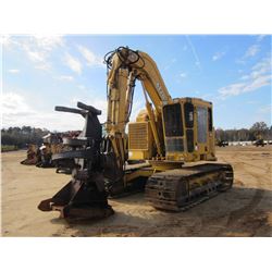 2001 JOHN DEERE 653G FELLER BUNCHER, VIN/SN:880067 - TRACK MTD, ROTO-SAW H-SERIES SAW HEAD, CAB, A/C