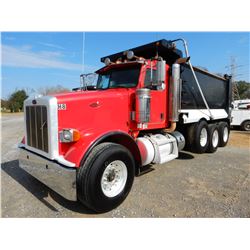 2014 PETERBILT 367 DUMP, VIN/SN:1NPTX4TX0ED235905 - TRI-AXLE, 500HP CUMMINS ISX15 ENGINE, ALLISON A/
