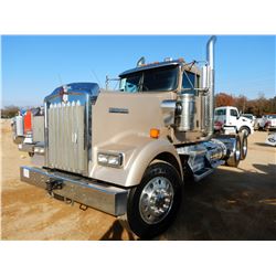 2015 KENWORTH W900 TRUCK TRACTOR, VIN/SN:1XKWD40X4FJ447554 -T/A, 450 HP CUMMINS ISX 15 DIESEL ENG, 1