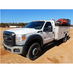 2008 FORD F550 MECHANICS TRUCK, VIN/SN:1FDAF56R68ED03946 - POWERSTROKE DIESEL ENGINE, A/T, AUTO CRAN