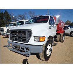 2000 FORD F650 WATER TRUCK, VIN/SN:3FDNF6566YMA05535 - DIESEL ENGINE, 6 SPEED TRANS, GVWR 26,000LB,