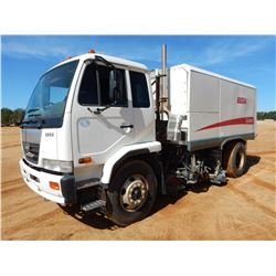 2009 ELGIN 3300 SWEEPER TRUCK, VIN/SN:JNAPC81L49AF75096 - DIESEL ENGINE, A/T, ELGIN GEOVAC BODY, ODO