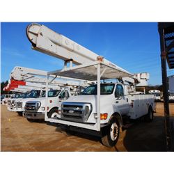 2007 FORD F750 BUCKET TRUCK, VIN/SN:3FRXF75R57V479405 - S/A, CAT C7 ENGINE, 7 SPEED TRANS, AIR BRAKE