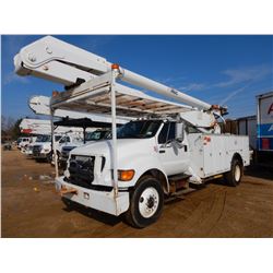 2006 FORD F750 BUCKET TRUCK, VIN/SN:3FRXF76S16V376238 - S/A, CAT C7 DIESEL ENGINE, 7 SPEED TRANS, AI