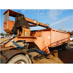 TRASH TRAILER, VIN/SN:800439 - WITH FRONT RACK, KNUCKLE BOOM LOADER, OUTRIGGERS