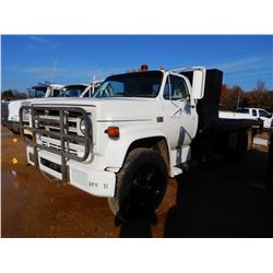 1986 GMC 7000 ROLL BACK TRUCK, VIN/SN:1GTK7D1FXGV507595 - S/A, DIESEL ENGINE, 5 SPEED TRANS, 25,600L