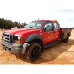 2007 FORD F450 SERVICE TRUCK, VIN/SN:1FDXW46Y67EA01955 - CREW CAB, GAS ENGINE, A/T, KNAPHEIDE SERVIC