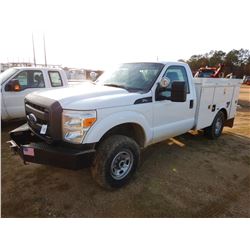 2013 FORD F250 SERVICE TRUCK, VIN/SN:1FDBF2B60DEB20504 - GAS ENGINE, A/T, ALTEC SERVICE BODY, ODOMET