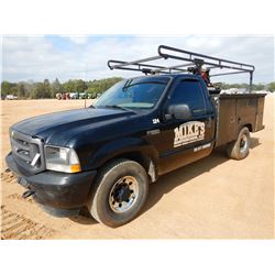 2003 FORD F250 SERVICE TRUCK, VIN/SN:1FDNF20L73ED41456 - GAS ENGINE, A/T, KNAPHEIDE SERVICE BODY, AI