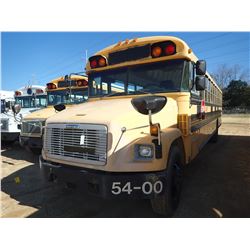 2001 FREIGHTLINER BLUE BIRD SCHOOL BUS, VIN/SN:4UZ6CFAA11CG31799 - S/A, DIESEL ENGINE, A/T, 49 PASSE