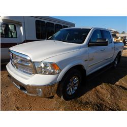 2018 DODGE RAM 1500 PICKUP TRUCK, VIN/SN:1C6RR7LT7JS179033 - 4X4, CREW CAB, GAS ENGINE, A/T, ODOMETE