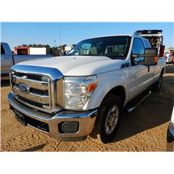 2014 FORD F250 PICKUP TRUCK, VIN/SN:1FT7X2A6XEEB43119 - EXT CAB, GAS ENGINE, A/T, ODOMETER READING 1