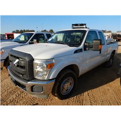 2013 FORD F250 PICKUP, VIN/SN:1FT7X2A60DEB37389 -EXTENDED CAB, GAS ENG, A/T, ODOMETER READING 68,249