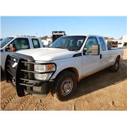 2012 FORD F250 PICK UP, VIN/SN:1FT7X2A66CEA59957 - EXTENDED CAB, GAS ENGINE, A/T, ODOMETER READING 1