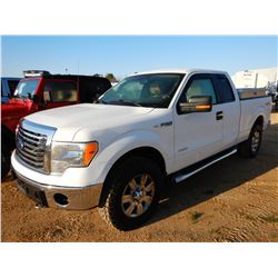 2012 FORD F150 PICKUP TRUCK, VIN/SN:1FTFX1ET0CFD03702 - 4X4, EXT CAB, GAS ENGINE, A/T, ODOMETER READ