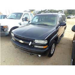 2006 CHEVROLET TAHOE Z71 VIN/SN:1GNEK13ZX6R126460 - 4X4, GAS ENGINE, A/T, ODOMETER READING 321,102 M