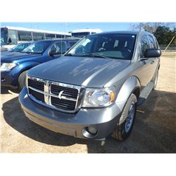 2009 DODGE DURANGO VIN/SN:1D8HD38P79F710695 - GAS ENGINE, A/T, ODOMETER READING 180,064 MILES