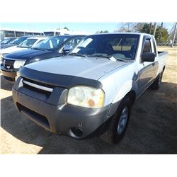 2002 NISSAN FRONTIER PICKUP TRUCK, VIN/SN:1N6DD26S92C384868 - EXT CAB, GAS ENGINE, 5 SPEED TRANS, OD