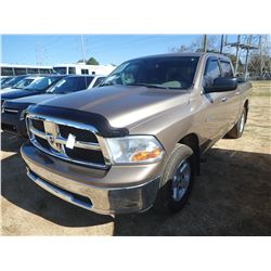 2009 RAM 1500 PICKUP TRUCK, VIN/SN:1D3HV13PX9S799491 - 4X4, CREW CAB, GAS ENGINE, A/T, ODOMETER READ