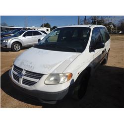 2006 DODGE CARAVAN VIN/SN:1D4GP21E86B515635 - GAS ENGINE, A/T