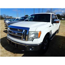 2011 FORD F150 PICKUP TRUCK, VIN/SN:1FTFW1EF0BFB88286 - 4X4, CREW CAB, GAS ENGINE, A/T, METER READIN