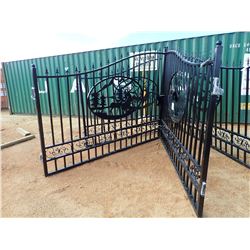20' DEER SCENE IRON GATE (C-6)