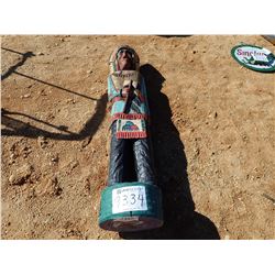 6' WOODEN INDIAN BRAVE (C-6)