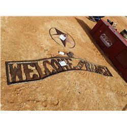 10' METAL WELCOME TO RANCH SIGN (C-6)