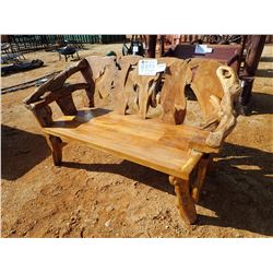 TEAK WOOD BENCH (C-6)