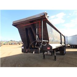 DUMP TRAILER, - T/A, 28' LENGTH, FRAME TYPE, 11R24.5 TIRES (BILL OF SALE ONLY)
