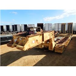 1966 TRANSPORT GTRX-60-DWS LOWOBY TRAILER, VIN/SN:9258 - TRI-AXLE, DOVETAIL, HYD RAMPS, PONY MOTOR, 