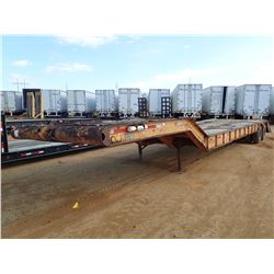 1983 NABORS SLD LOWBOY TRAILER, VIN/SN:1NT1T4324D1001744 -T/A, 44' LENGTH, 120" WIDTH, DOVETAIL, MOT