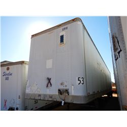 1998 TRAILMOBILE 01JA-1RAY VAN TRAILER, VIN/SN:1PT01JAH5W6000959 - T/A 53' LENGTH, BARN DOOR
