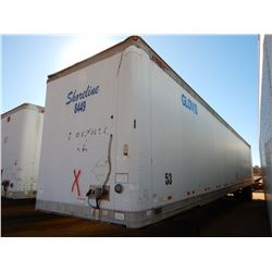 2003 GREAT DANE 7311TP-SA VAN TRAILER, VIN/SN:1GRAA06263T003522 - T/A, 53' LENGTH, BARN DOOR