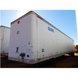 2003 GREAT DANE 7311TP-SA VAN TRAILER, VIN/SN:1GRAA06213T003606 - T/A, 53' LENGTH, BARN DOOR
