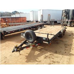 2018 BIG TEX 14ET-20BK-KR TRAILER, VIN/SN:16VEX2027J3032009 - T/A, GVWR 14,000LB, 20' LENGTH, DOVETA