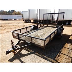 2002 BIG TEX UTILITY TRAILER, VIN/SN:4K8AX121021A92930 - S/A, 6' WIDTH, 12' LENGTH, TAILGATE