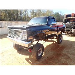 1985 CHEVROLET SILVERADO PICK UP, VIN/SN:1GCEK148FF407823 - (ENGINE MISSING), (TRANS MISSING)
