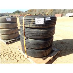 (4) 11R24.5 TIRES & RIMS (A-2)