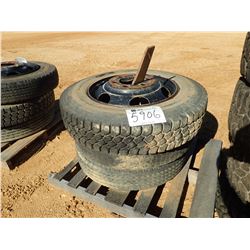(3) 9R22.5 TIRES & RIMS (A-2)