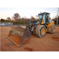 2015 JOHN DEERE 644K WHEEL LOADER, VIN/SN:664878 - COUPLER, BUCKET, FORKS, CAB, A/C, METER READING 3