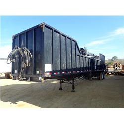 DISASTER DEBRIS HAULER TRAILER, - T/A, 42' LENGTH, (2) 19' DEBRIS BODIES, HOOD 7000 LOADER, OUTRIGGE