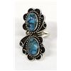 Image 1 : Native American Sterling Turquoise Navajo Ring
