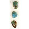 Image 1 : 3 Turquoise Cabochons