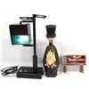 Image 1 : Decanter, Sign, & Lighted Bar Sign