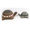 Image 1 : Pair of Native American Navajo Pottery Turtles