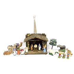 Antique Manger Set